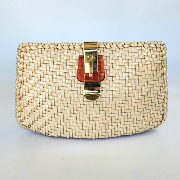 Vintage - Beige - PVC - Crossbody Bag - Made in HongKong - Picture 10 of 10